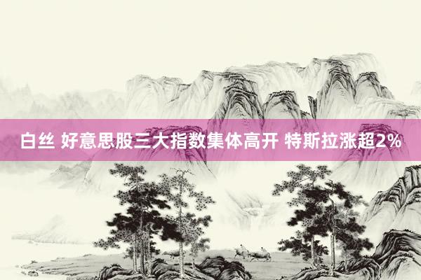 白丝 好意思股三大指数集体高开 特斯拉涨超2%