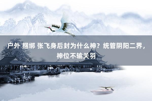 户外 捆绑 张飞身后封为什么神？统管阴阳二界，神位不输关羽
