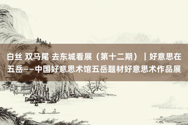 白丝 双马尾 去东城看展（第十二期）｜好意思在五岳——中国好意思术馆五岳题材好意思术作品展