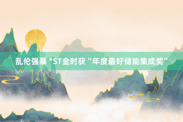 乱伦强暴 *ST金时获“年度最好储能集成奖”