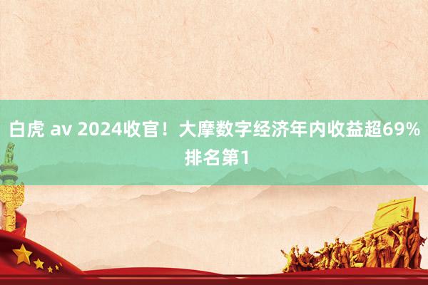 白虎 av 2024收官！大摩数字经济年内收益超69% 排名第1