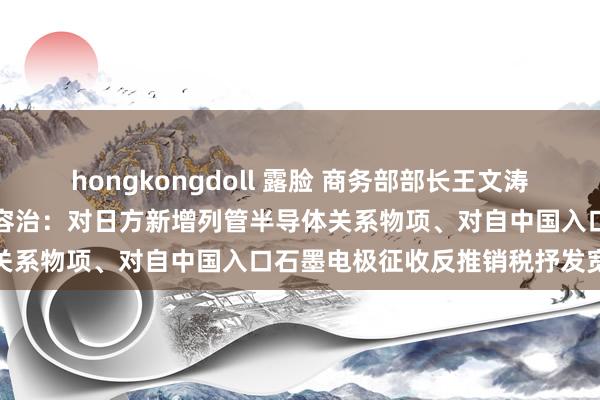 hongkongdoll 露脸 商务部部长王文涛会见日本经济产业大臣武藤容治：对日方新增列管半导体关系物项、对自中国入口石墨电极征收反推销税抒发宽恕