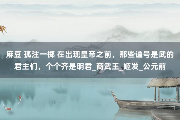 麻豆 孤注一掷 在出现皇帝之前，那些谥号是武的君主们，个个齐是明君_商武王_姬发_公元前