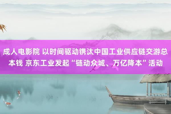 成人电影院 以时间驱动镌汰中国工业供应链交游总本钱 京东工业发起“链动众城、万亿降本”活动