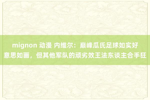 mignon 动漫 内维尔：巅峰瓜氏足球如实好意思如画，但其他军队的顽劣效王法东谈主合手狂