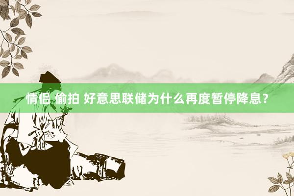 情侣 偷拍 好意思联储为什么再度暂停降息？