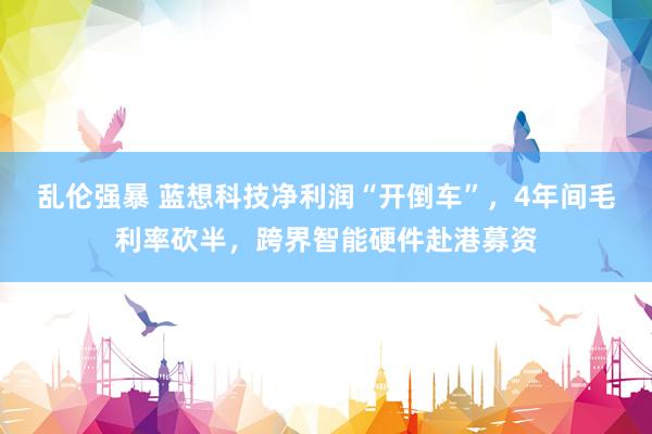乱伦强暴 蓝想科技净利润“开倒车”，4年间毛利率砍半，跨界智能硬件赴港募资