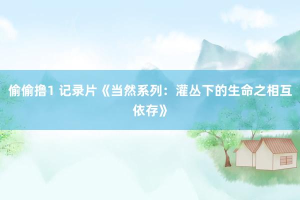 偷偷撸1 记录片《当然系列：灌丛下的生命之相互依存》